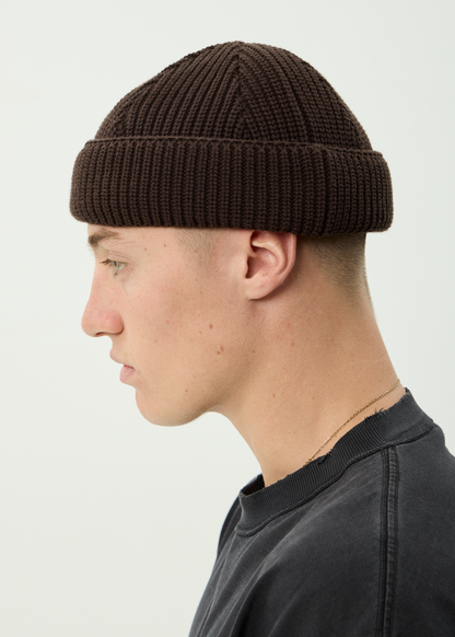 AFENDS Mens Thc - Wharfie Beanie - Coffee