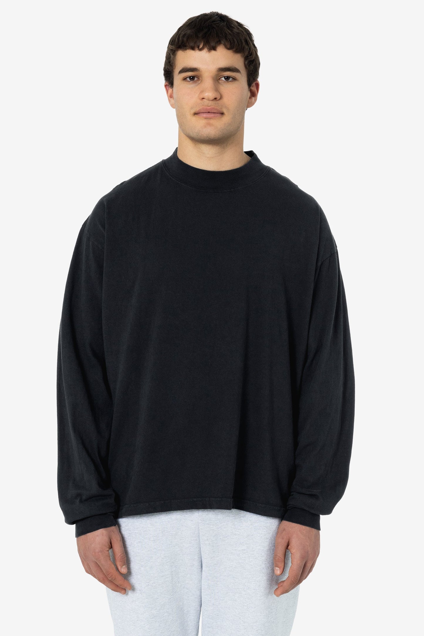 1827GD Unisex - Oversized Long Sleeve High Mockneck T-Shirt