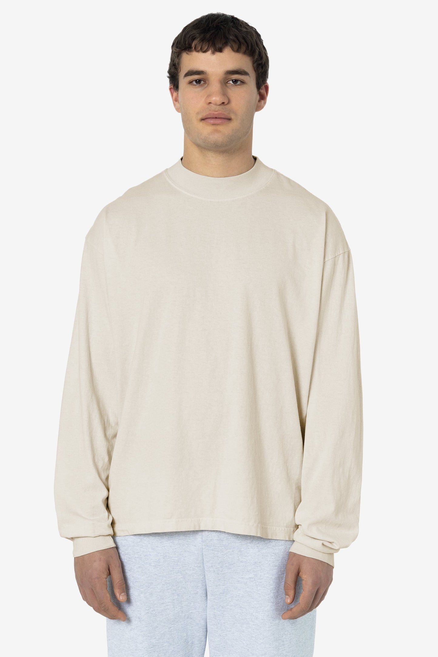 1827GD Unisex - Oversized Long Sleeve High Mockneck T-Shirt