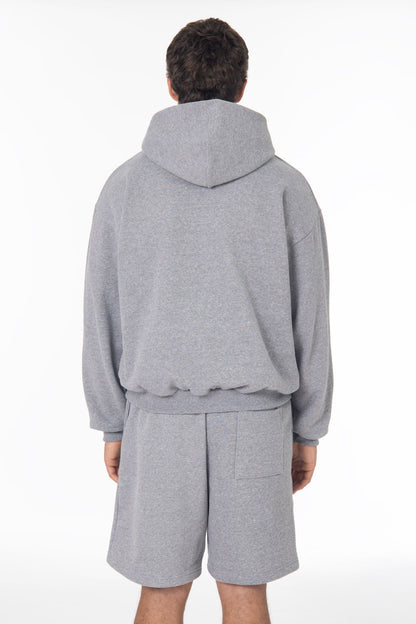 TRF10 - 12 oz. Tri-Blend Gabardine Fleece Waist Length Pull Zip Hoodie