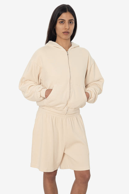 ALP10GD - Thermal Lined Cropped Zip Up Hoodie
