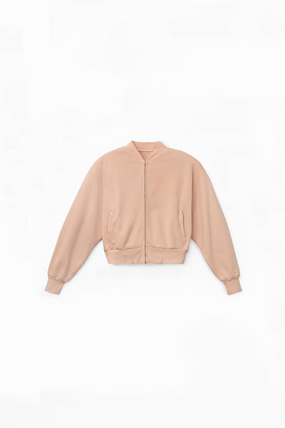 ALP375GD - Alpine Fleece Zip Up Cropped Bomber