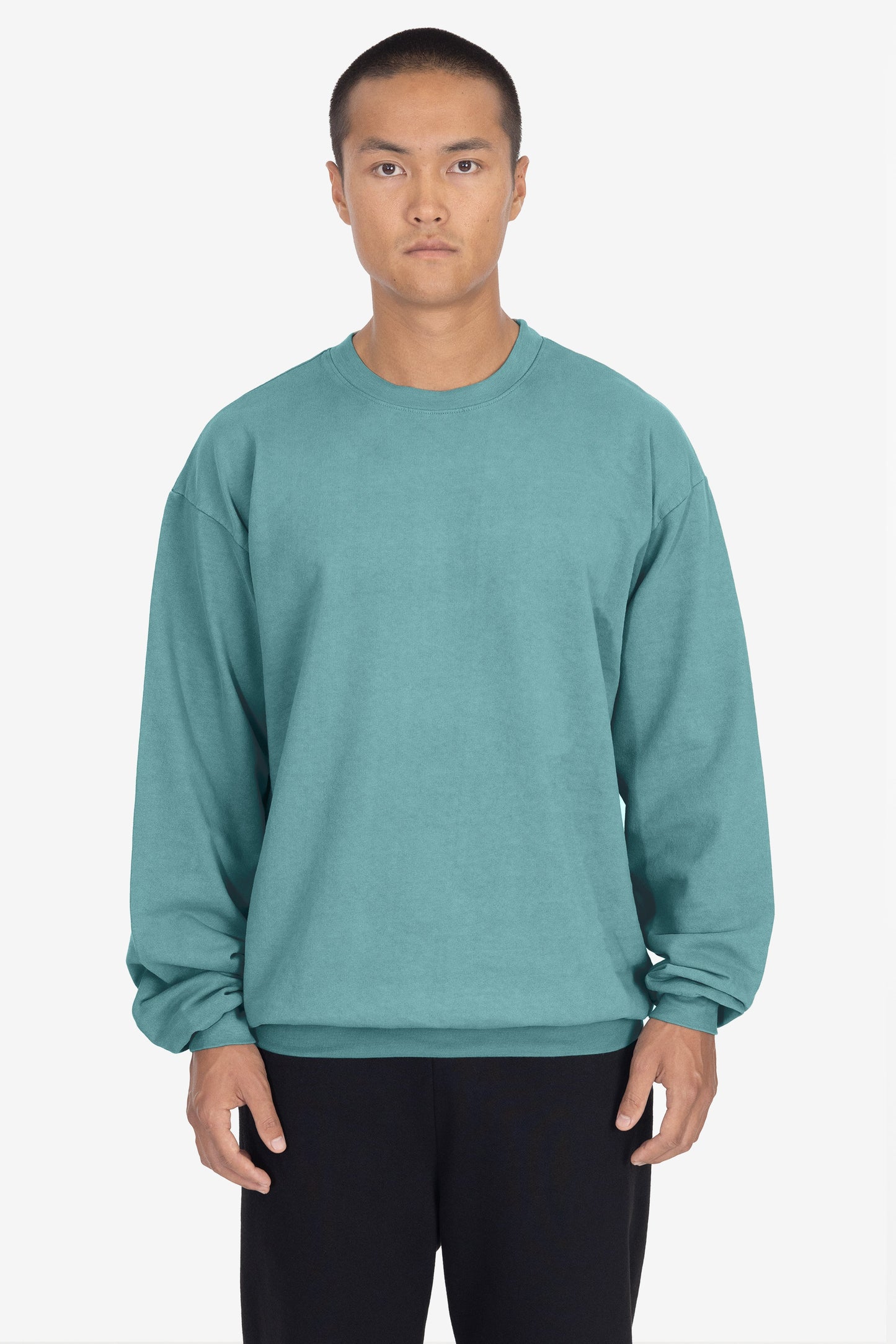 MWT07GD - Long Sleeve Garment Dye French Terry Pullover