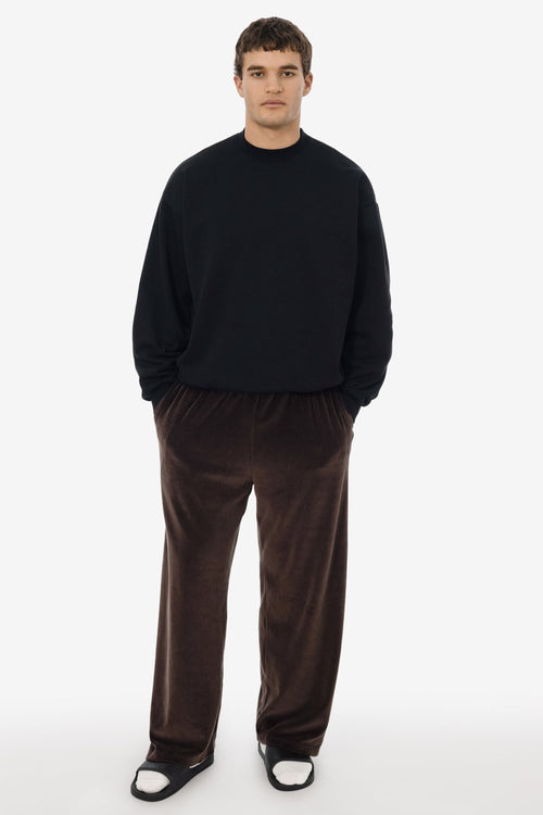 VLR445GD - Garment Dye Velour Open Bottom Sweatpants