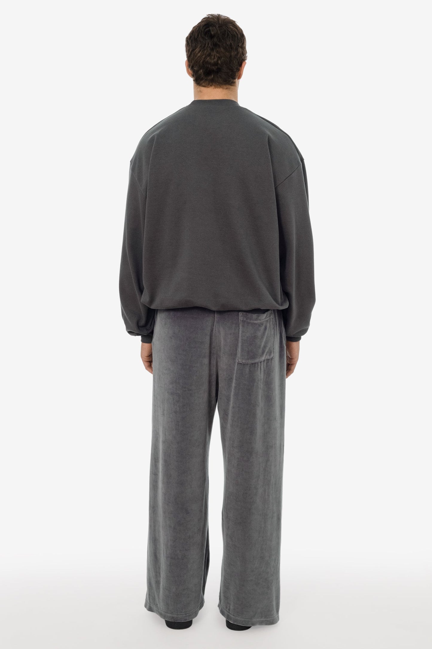 VLR445GD - Garment Dye Velour Open Bottom Sweatpants