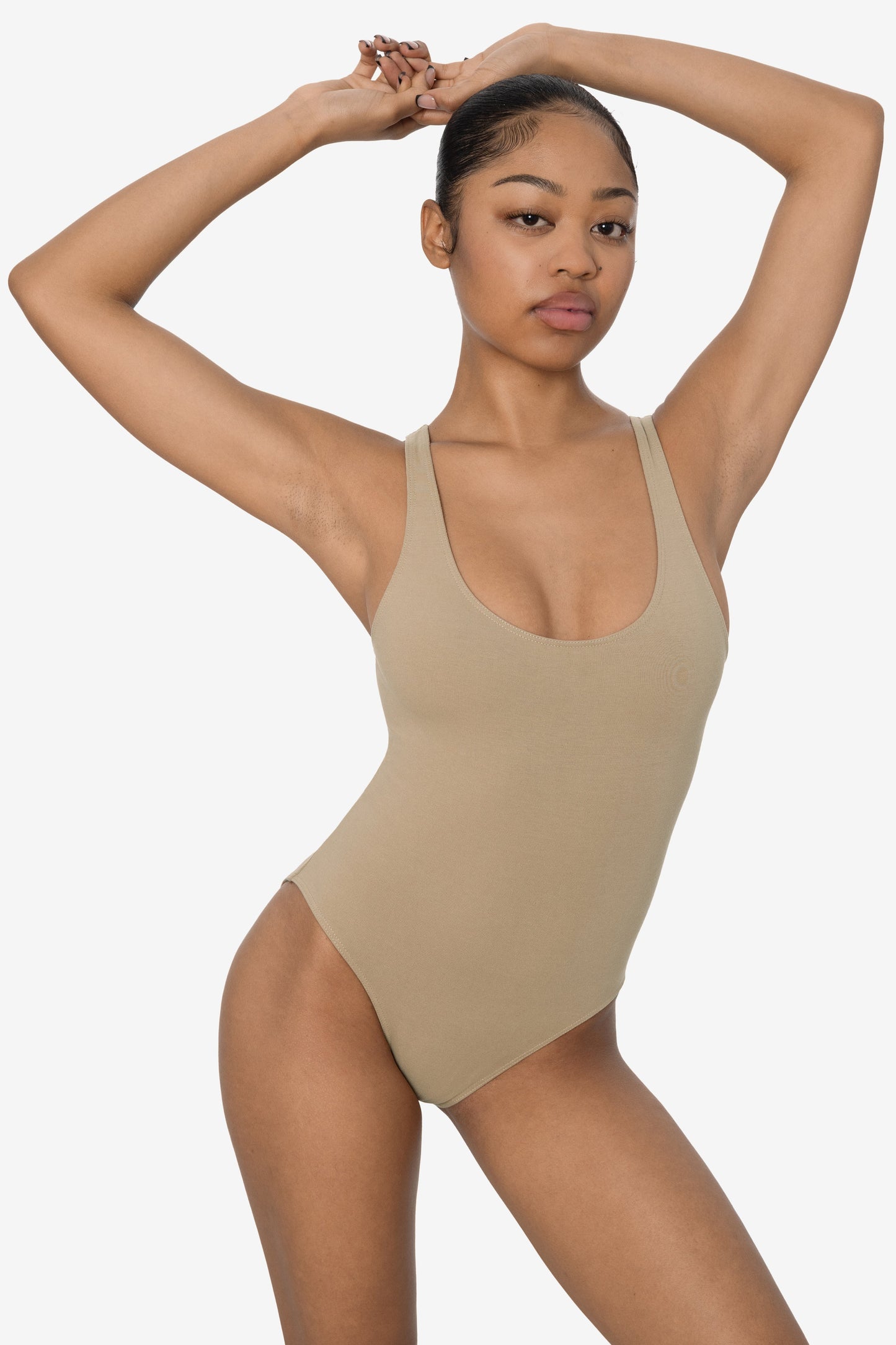 B111CF - Tank Scoop Back Bodysuit