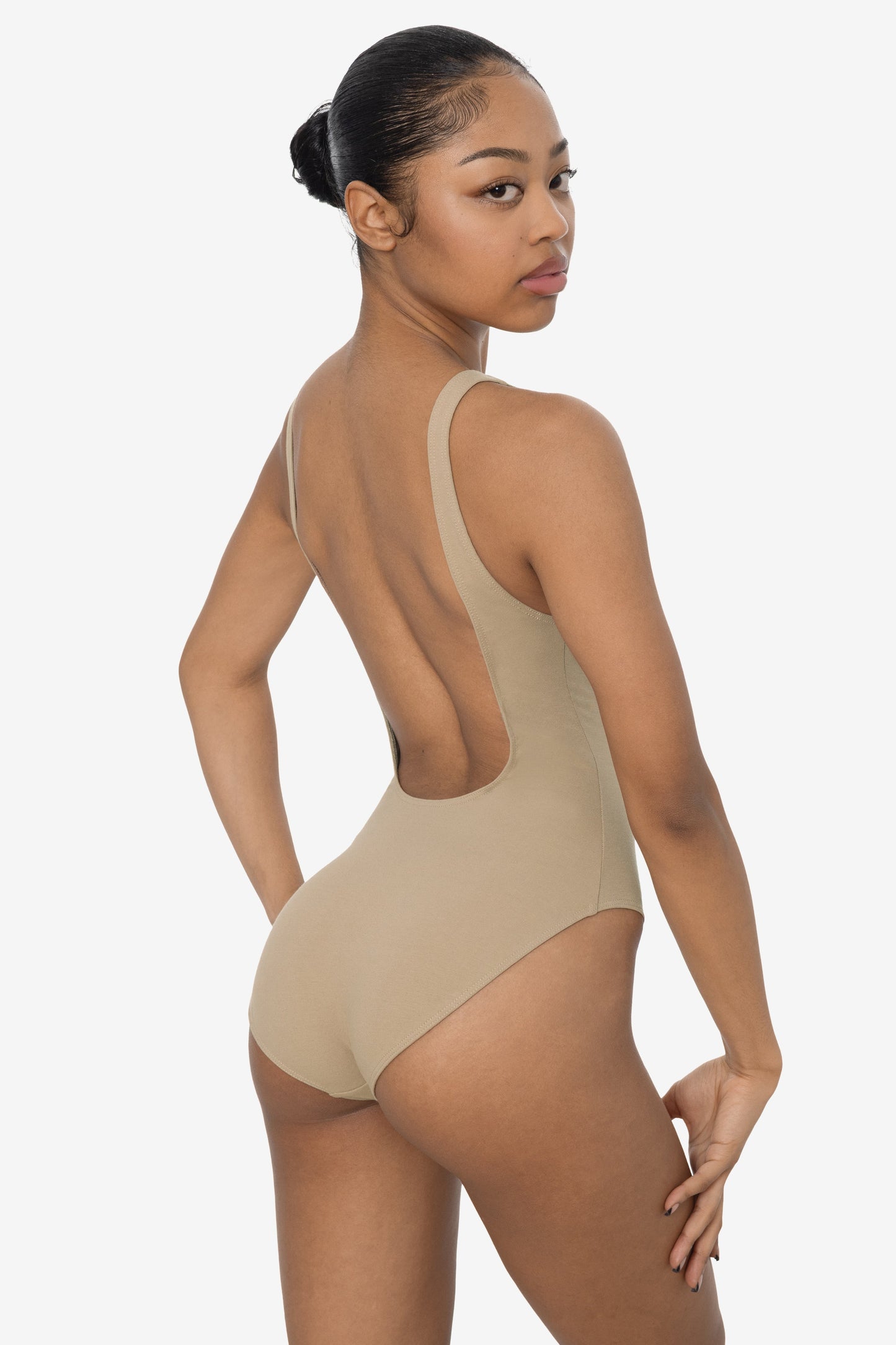 B111CF - Tank Scoop Back Bodysuit