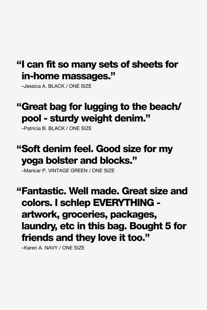 BD12 - Bull Denim Oversized Bag