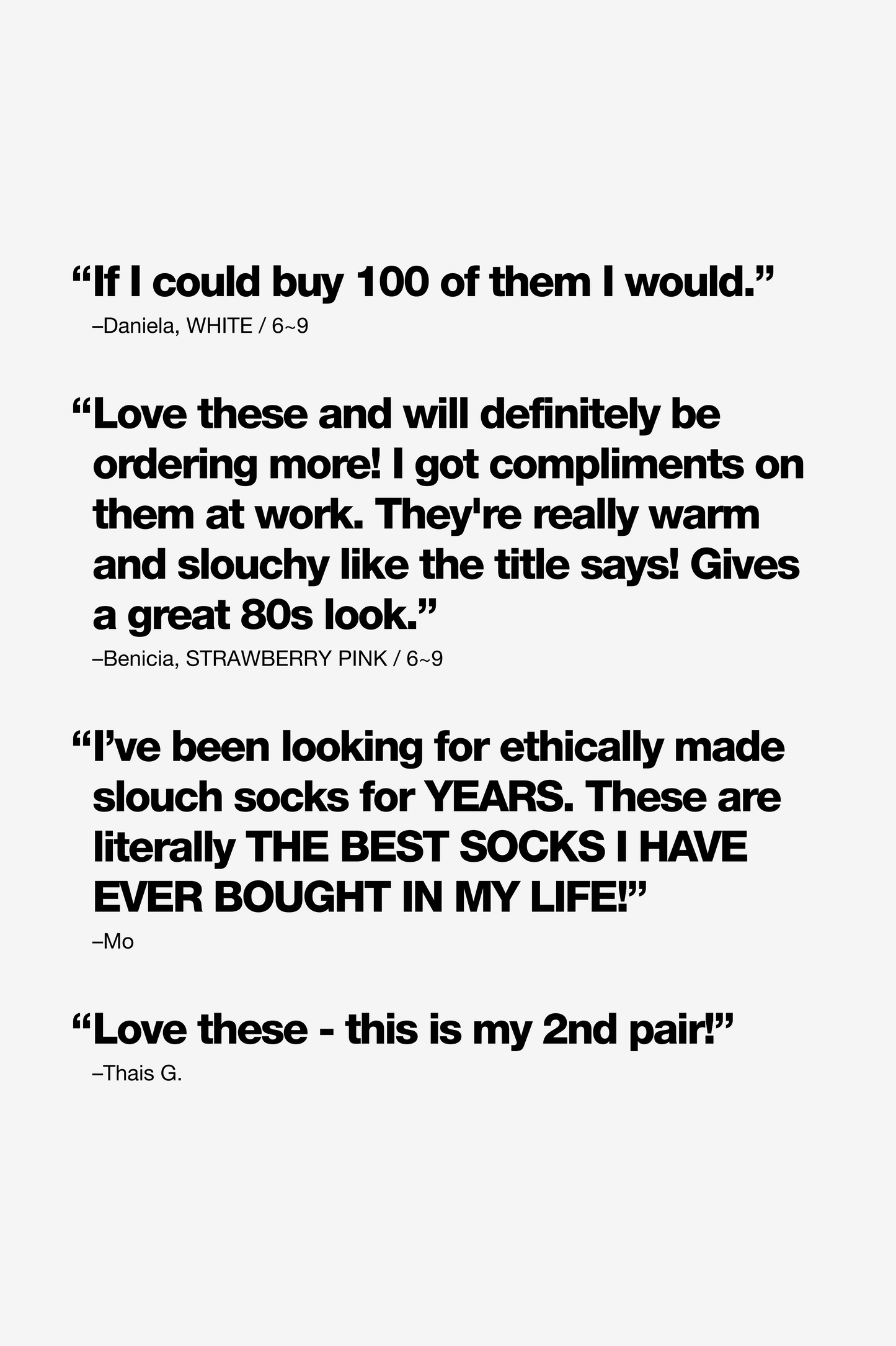 BIGSLOUCH - Big Slouch Sock