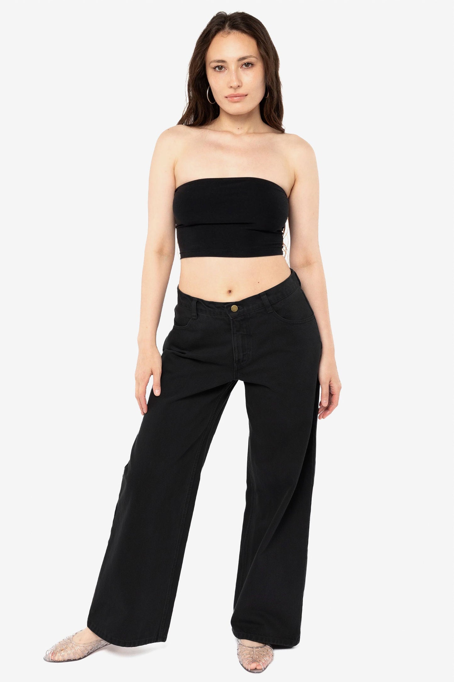 RBDW401GD - 12 oz Bull Denim Mid Rise Wide Leg Jeans