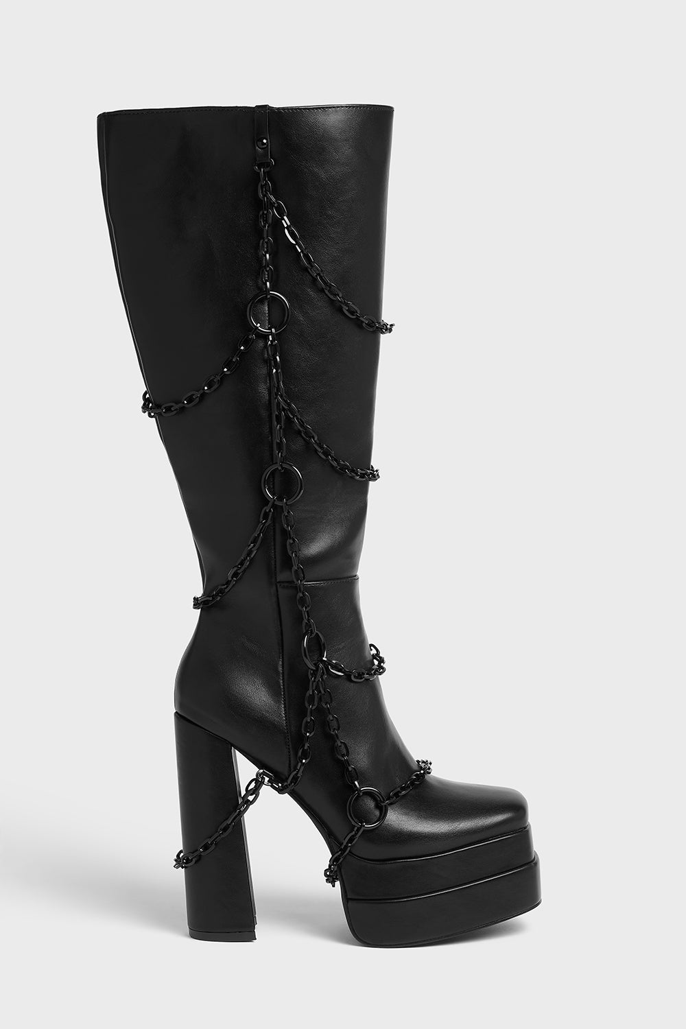Gloomed & Doomed Knee High Boots