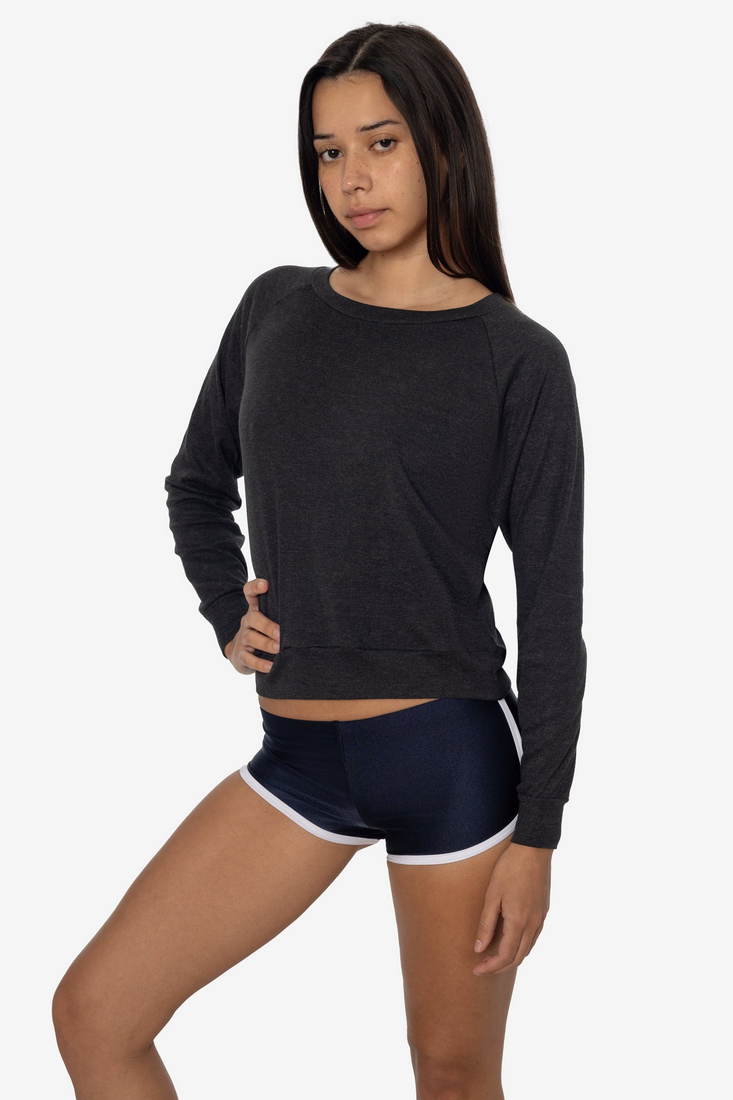 BR3094 - Women's Tri-Blend Rib Pullover