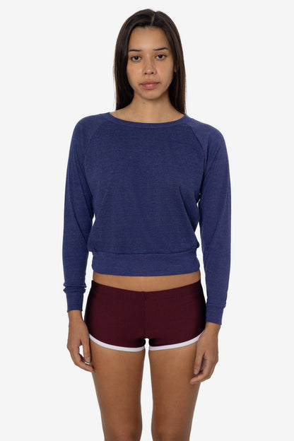 BR3094 - Women's Tri-Blend Rib Pullover