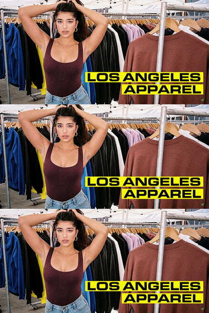 B305GD - Garment Dye Squareneck Bodysuit