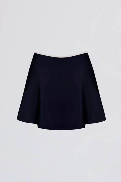 Soft Active Crossover Mini Skort in Midnight