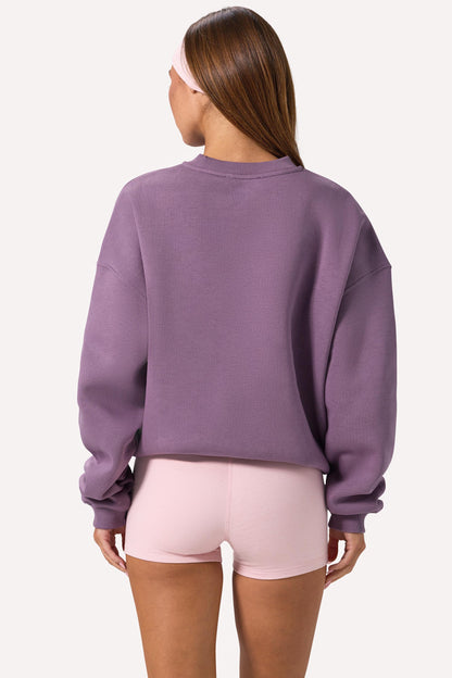 Oversized Crew-Neck Jumper in Dusk