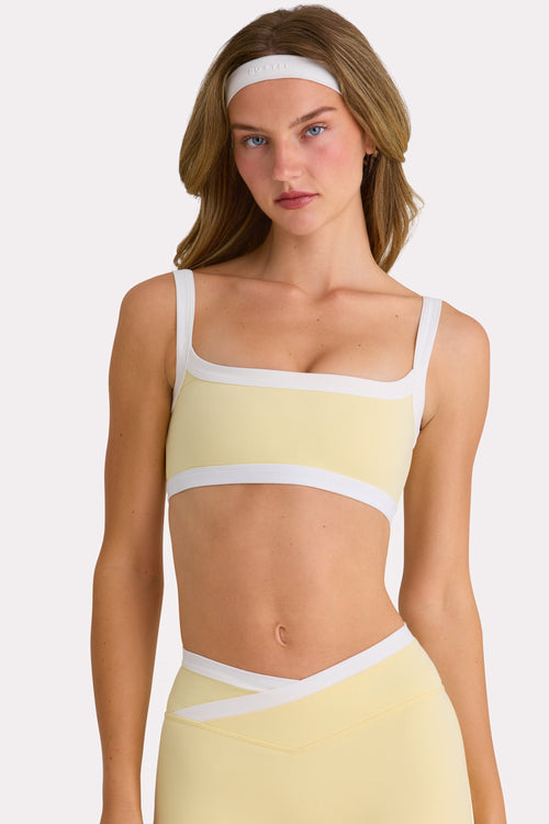 Soft Active Sports Bra in Lemon