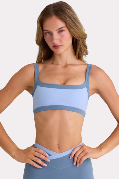 Soft Active Sports Bra in Sky