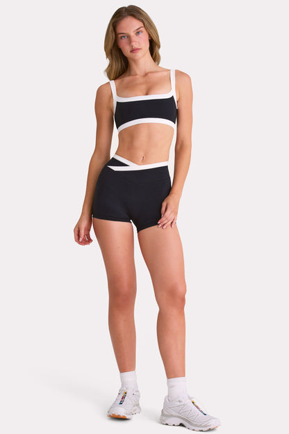 Soft Active Shorts  in Black