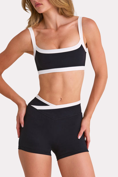 Soft Active Shorts  in Black