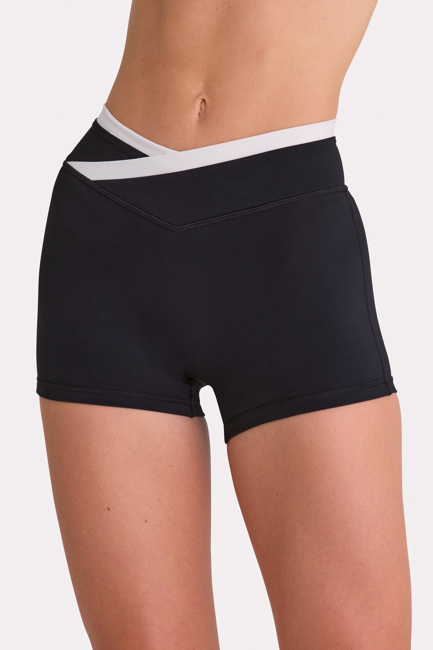 Soft Active Shorts  in Black