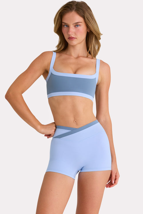 Soft Active Shorts  in Sky