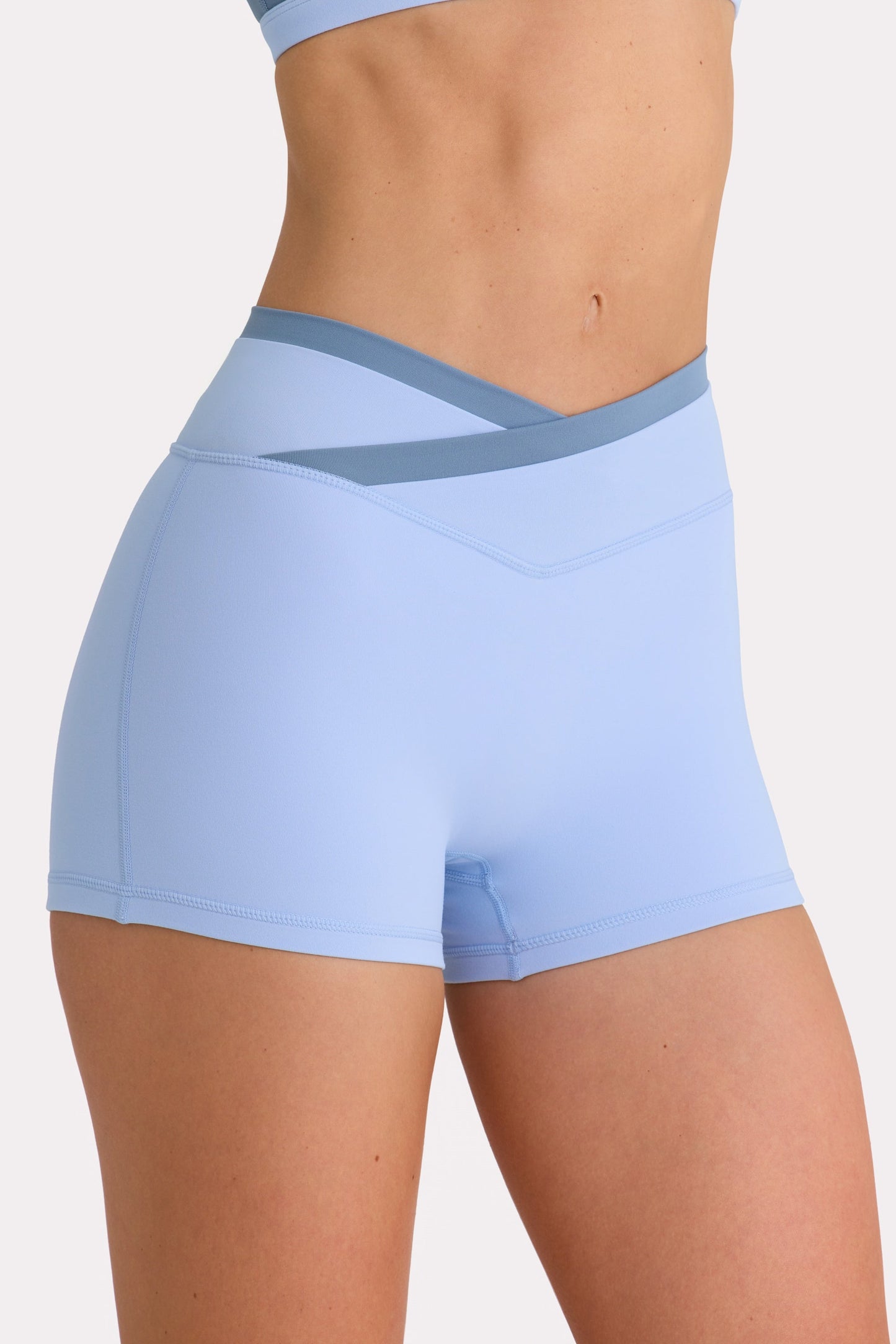 Soft Active Shorts  in Sky