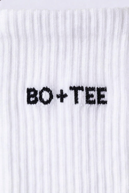 Ribbed Half-Crew 3-Pack Socks in White