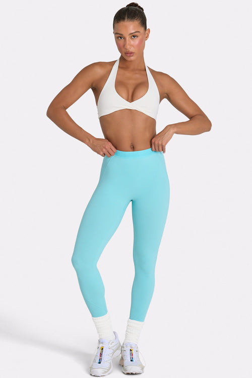 Soft Active Leggings in Aqua