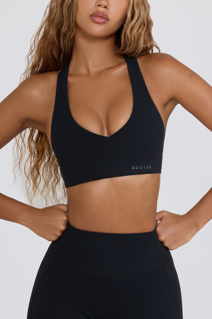 Soft Active Low-Impact Sports Bra in Black