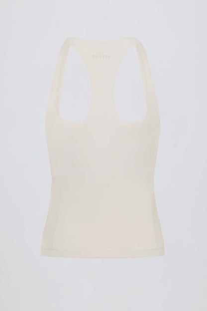 Soft Active Racerback Tank Top in Oat
