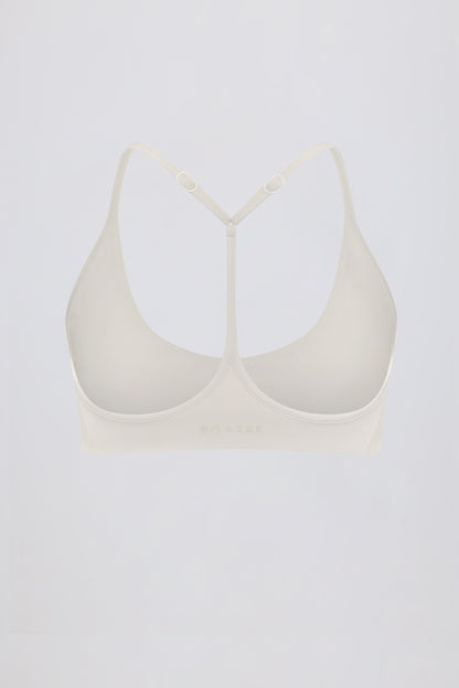 Soft Active Racerback Sports Bra in Oat