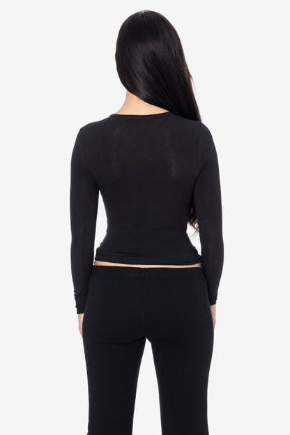 CC307 - Long Sleeve Cheesecloth Fitted T-Shirt