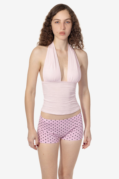 CC3853 - Cheesecloth Ruched Halter Top
