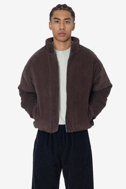 CD410PD - Corduroy Puffy Zip Up Jacket