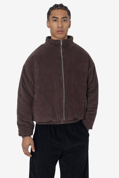 CD410PD - Corduroy Puffy Zip Up Jacket