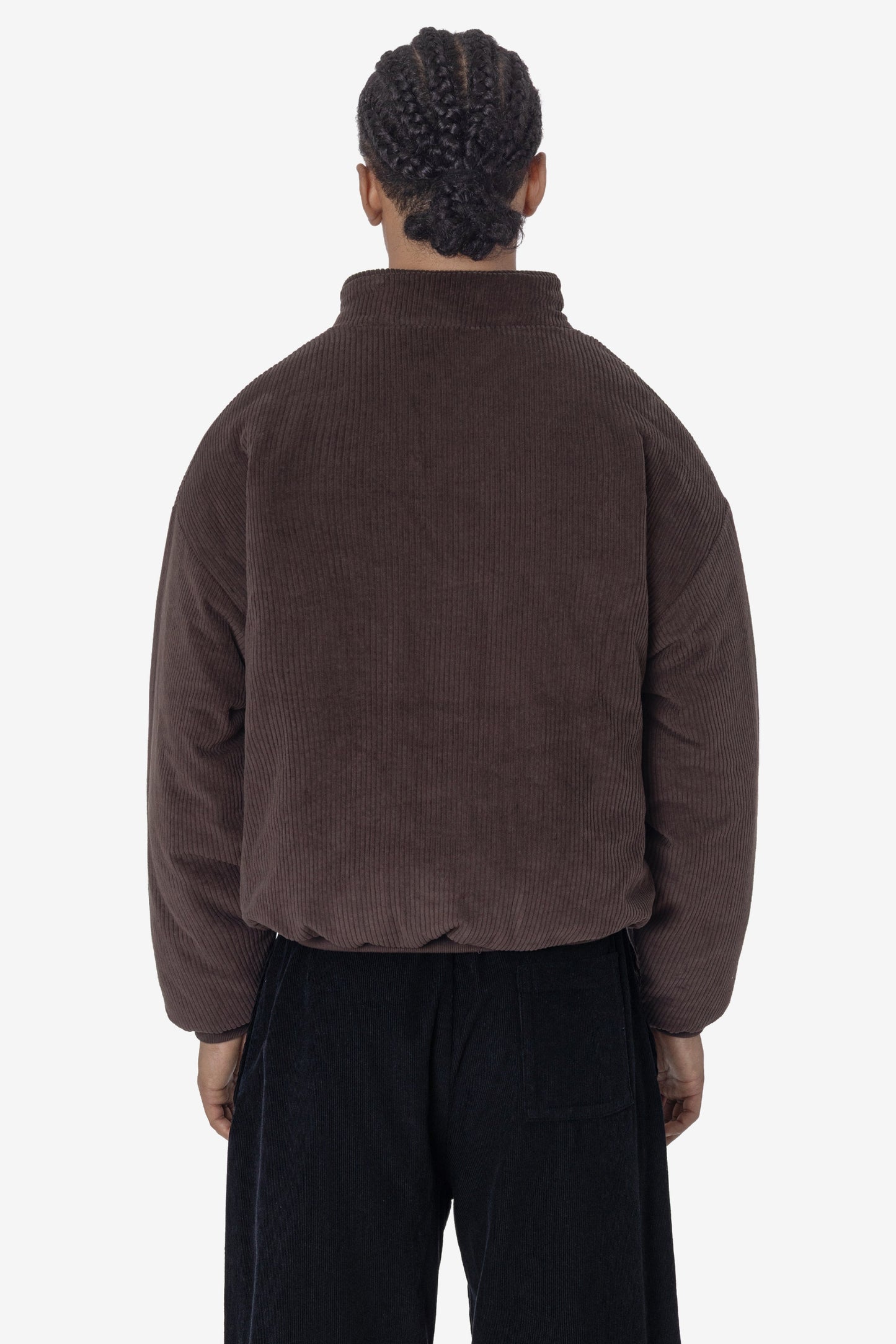 CD410PD - Corduroy Puffy Zip Up Jacket