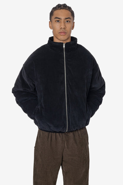 CD410PD - Corduroy Puffy Zip Up Jacket
