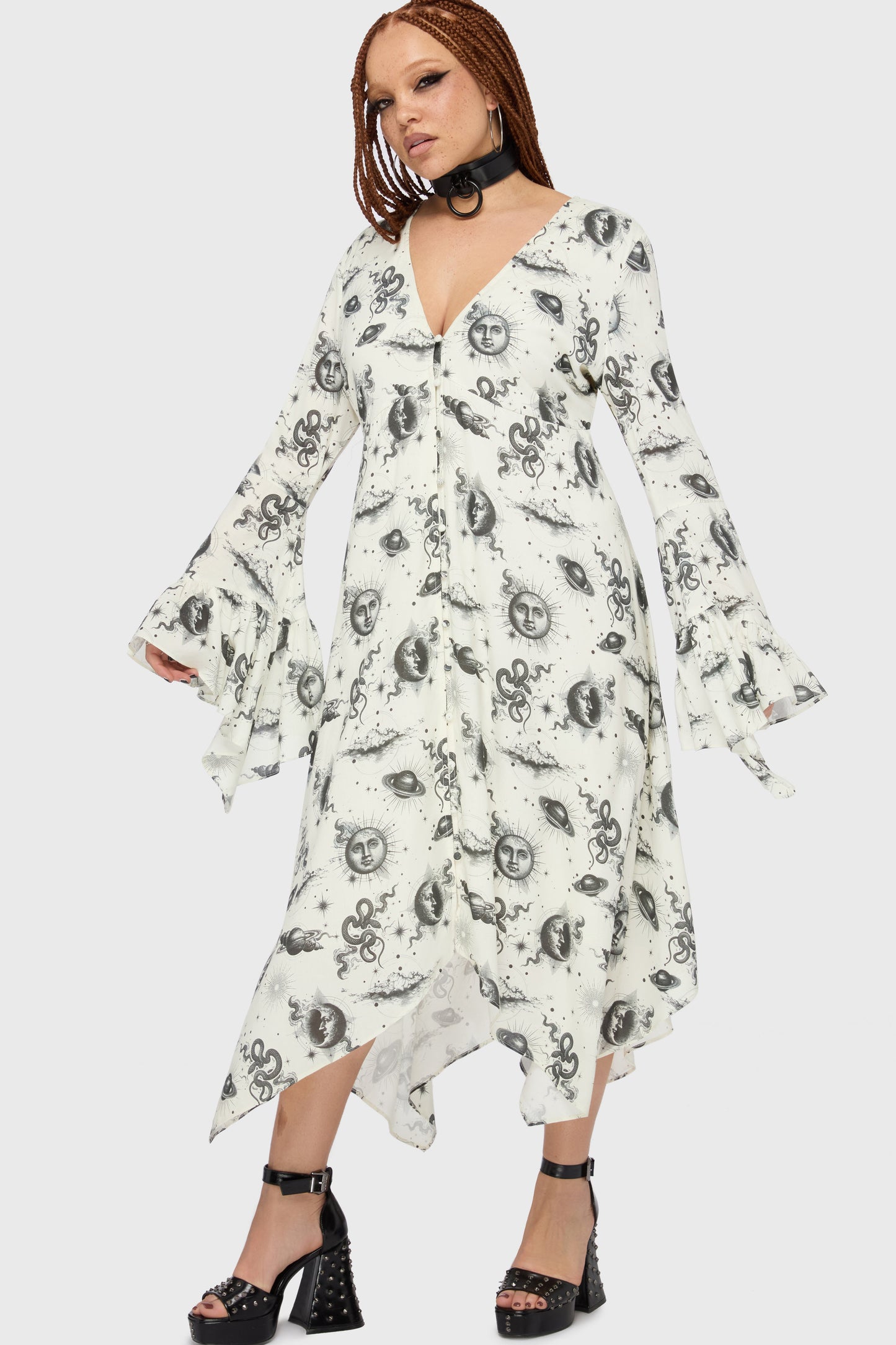 Celestial Night Midi Dress
