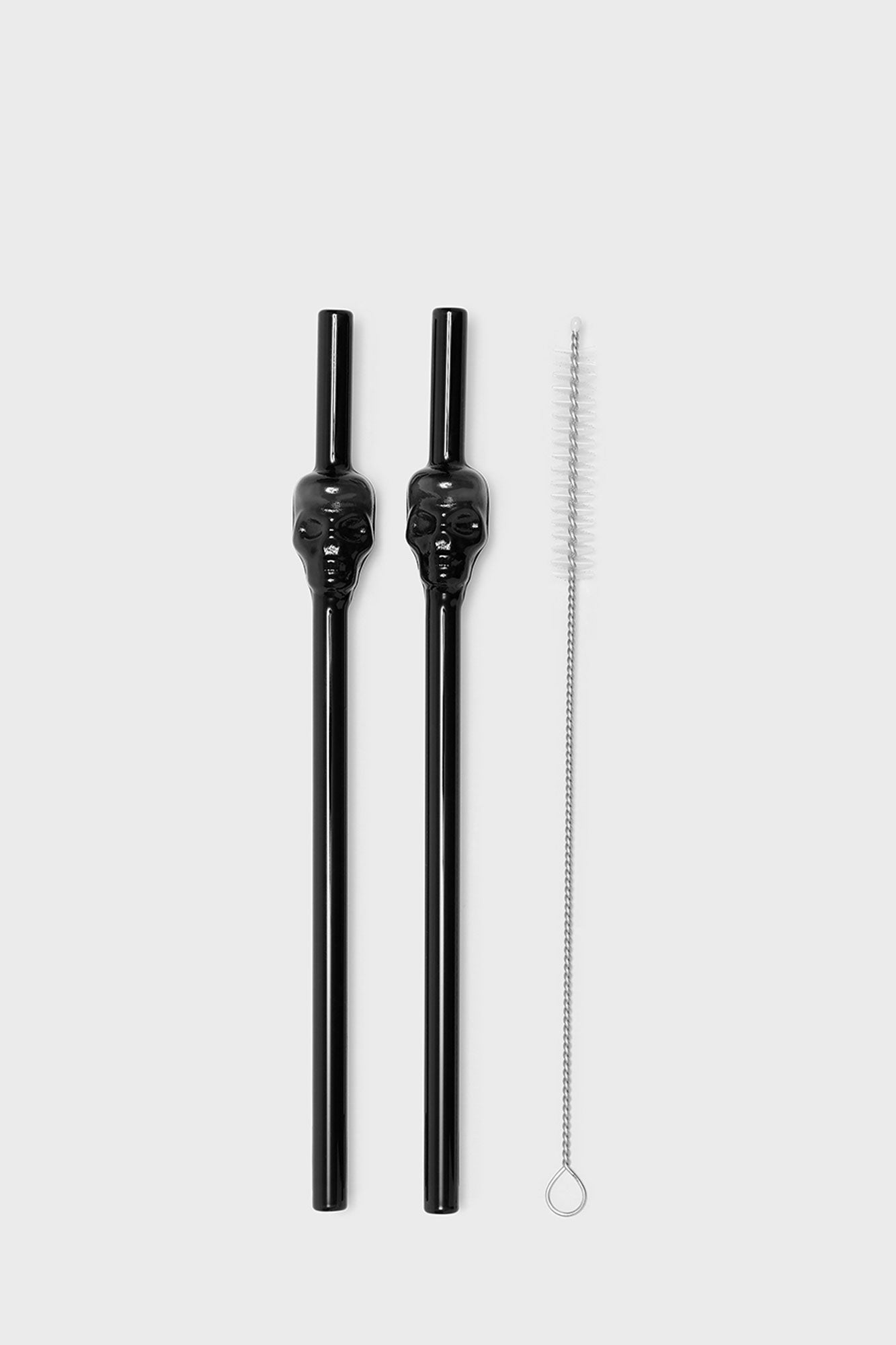 Cranium Skull Drinking Straws And Brush Set