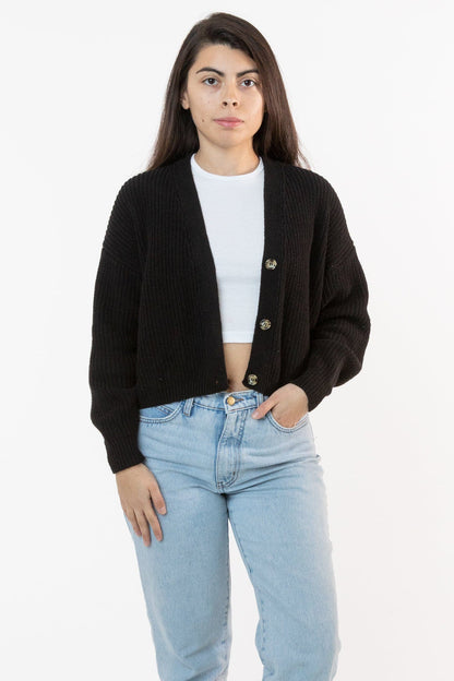 FM35GD - Fisherman Cropped Cardigan