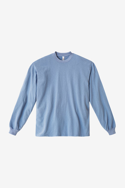 1807GD - 6.5oz Long Sleeve Garment Dye Crew Neck T-Shirt