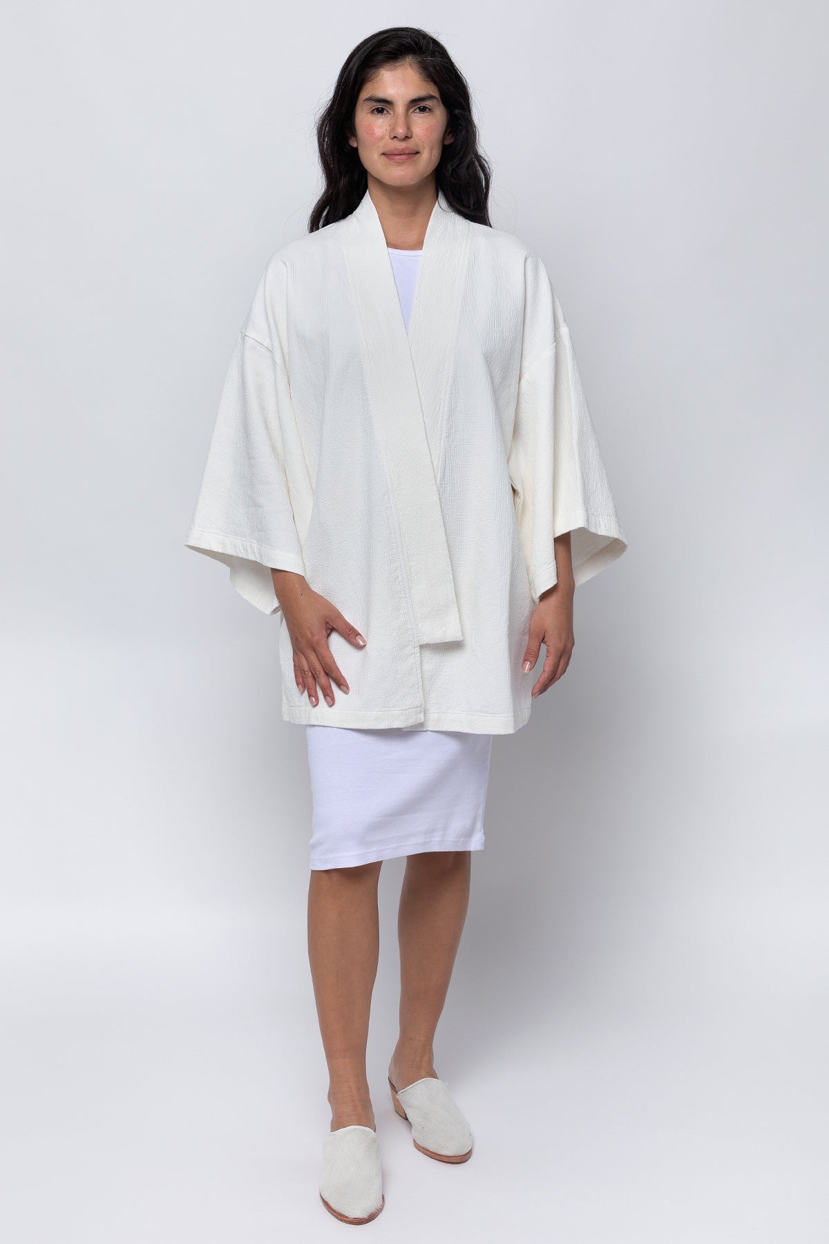 DCT01GD - Double Style Textile Mid Length Kimono