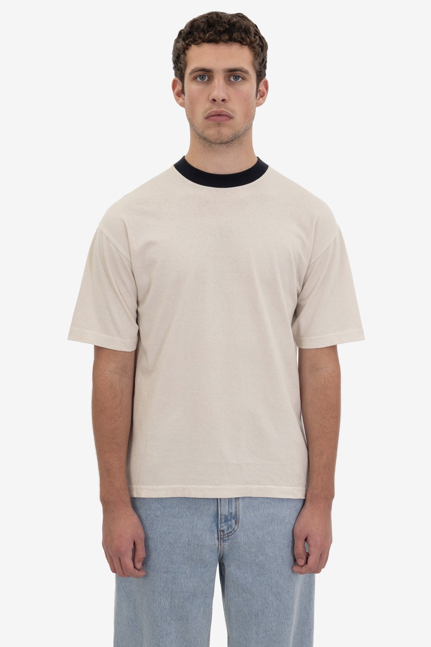 1801GDRIN - 6.5oz Garment Dye Crew Neck Ringer T-Shirt