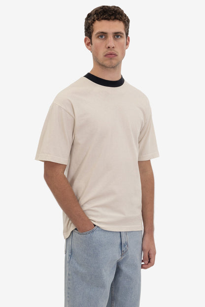 1801GDRIN - 6.5oz Garment Dye Crew Neck Ringer T-Shirt