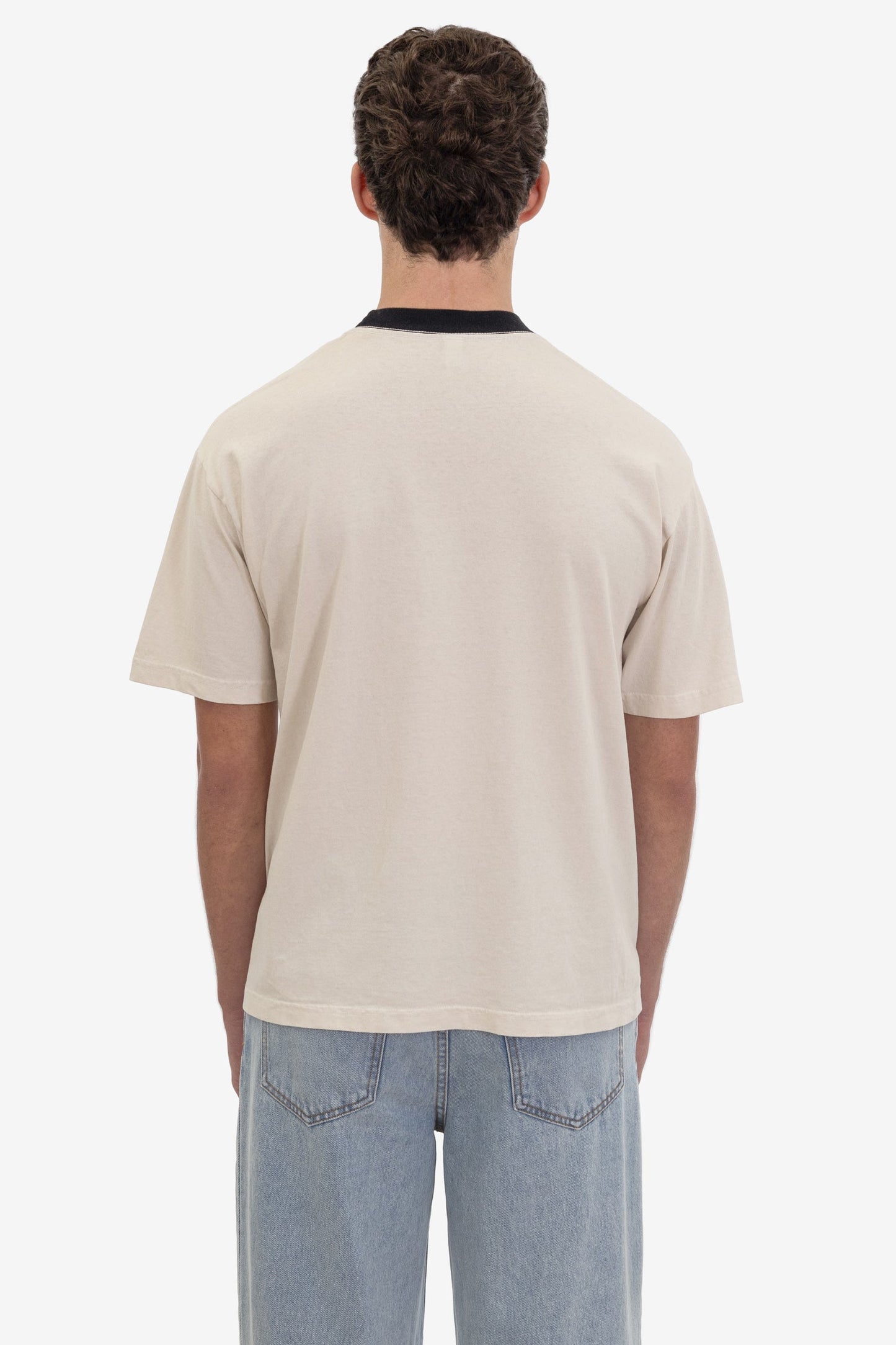 1801GDRIN - 6.5oz Garment Dye Crew Neck Ringer T-Shirt
