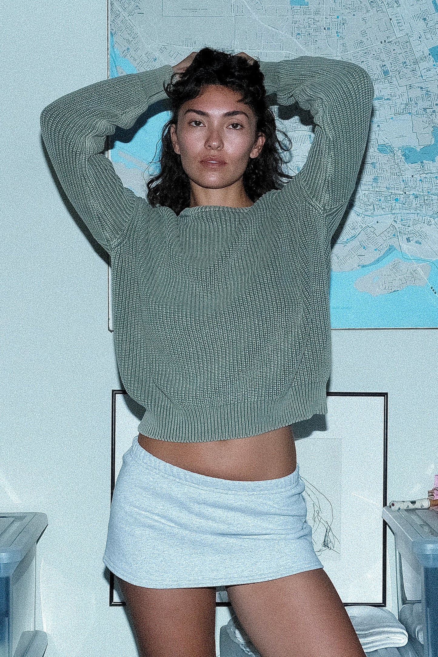 HF-385 - Heavy Fleece Mini Skirt