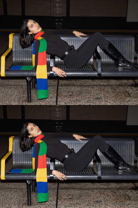 JQSCARF34 - Color Block Scarf