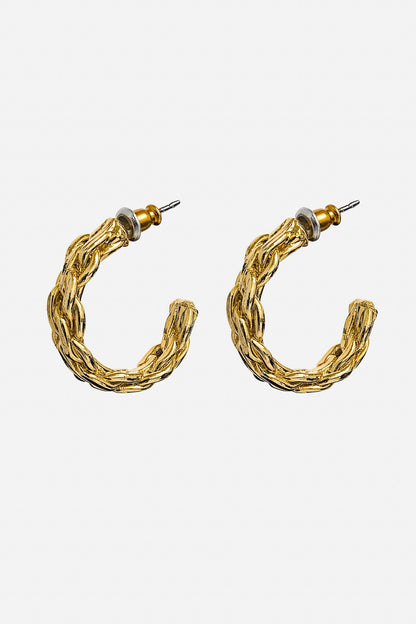 EARBRHOOP - Braided Hoop Earrings