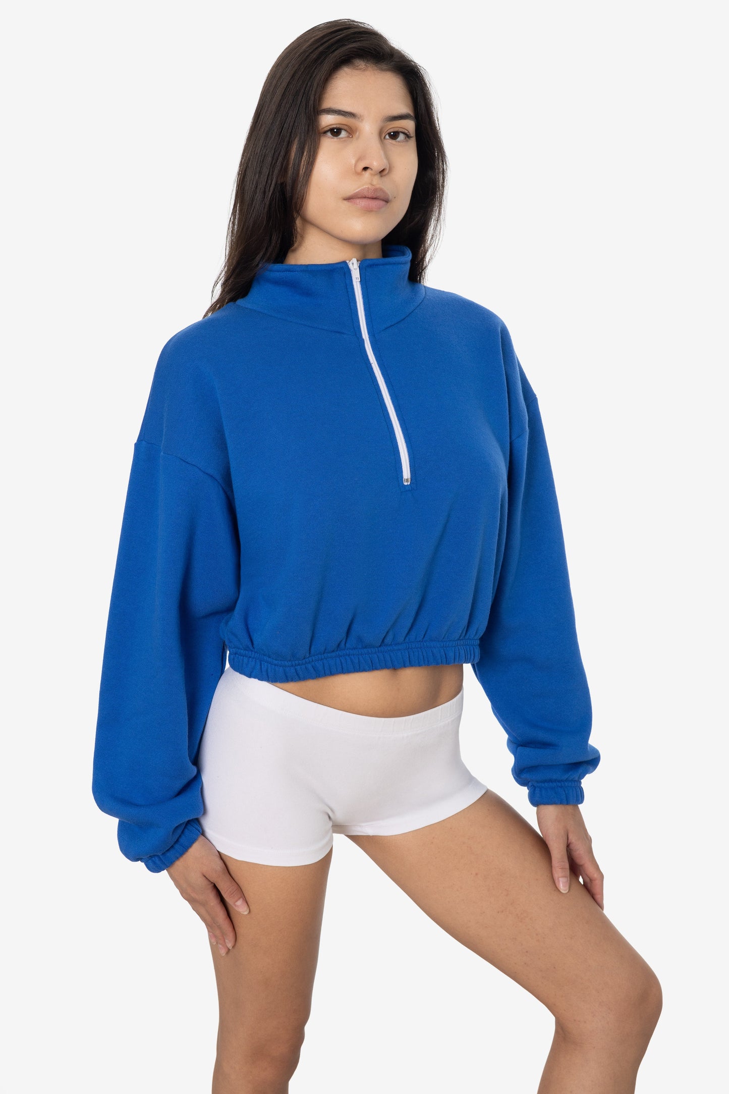 F396 - Flex Fleece Half Zip Cropped Pullover